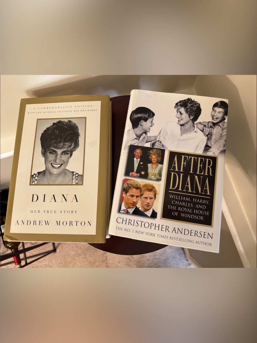 After Diana Hardcover Book - White and Black Cover